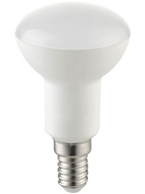 LED žarnica E14 5W 230V 3000K/396lm kovina srebrna, keramika bela, plastika mat Globo 10626